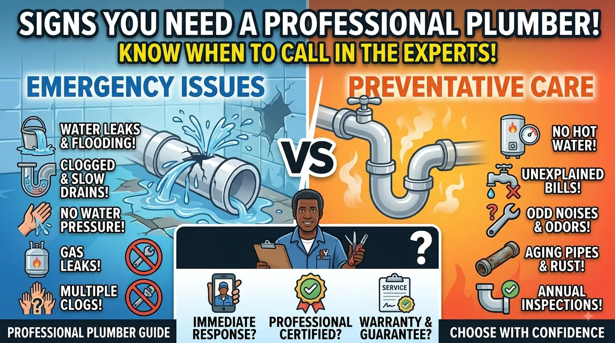 Signs You Need a Professional Plumber
